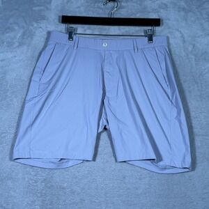 Redvanly Shorts Mens Large Gray Nylon Performance Golf Chino Lightweight Stretch